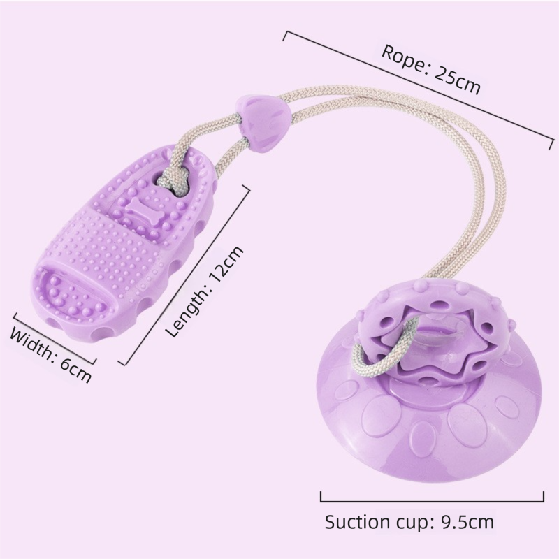 Perple Slipper-Style Dog Toy — Suction Cup Design: Durable, Chew-Resistant Teether for Mental Stimulation, Independent Play, and Energy Expenditure — Pet Dog Chewing Toy - Image 1