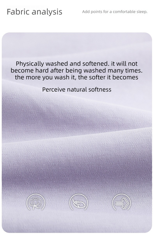 Purple  L size Women's Cotton Robe — Autumn/Winter Bathrobe & Morning Gown | Long Sleeve, Mid-Length, Plus Size | Loose, Comfortable, and Machine Washable | Suitable for All Seasons - Image 6