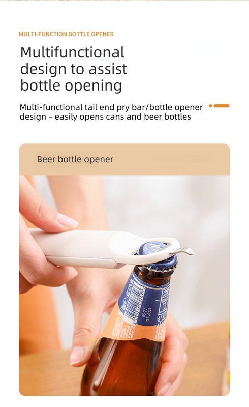 Black Multi-Functional Adjustable Can and Bottle Opener - Heavy Duty Jar Opener for Seniors, Women, and Weak Hands - Easy Grip Kitchen Gadget for Jars, Bottles, and Cans - Image 7