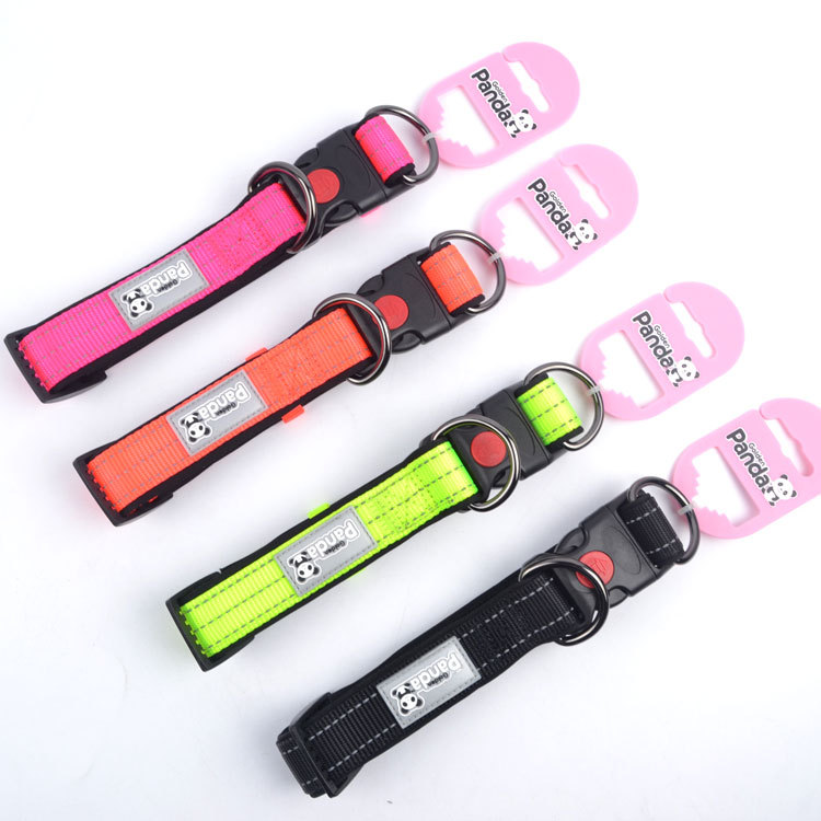Green M size Vibrant Reflective Dog Collar and Leash Set - Adjustable Nylon Pet Harness with Comfortable Padding - Image 7