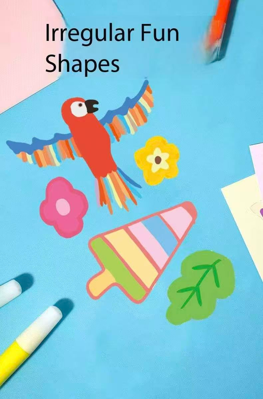 35-Piece Kids Rainbow Scratch Paper Kit - 20PCS Magic Scratch Art Cards with Postcard Back,  - Pointillism Art Craft for Children 6 Years and Up - Image 2