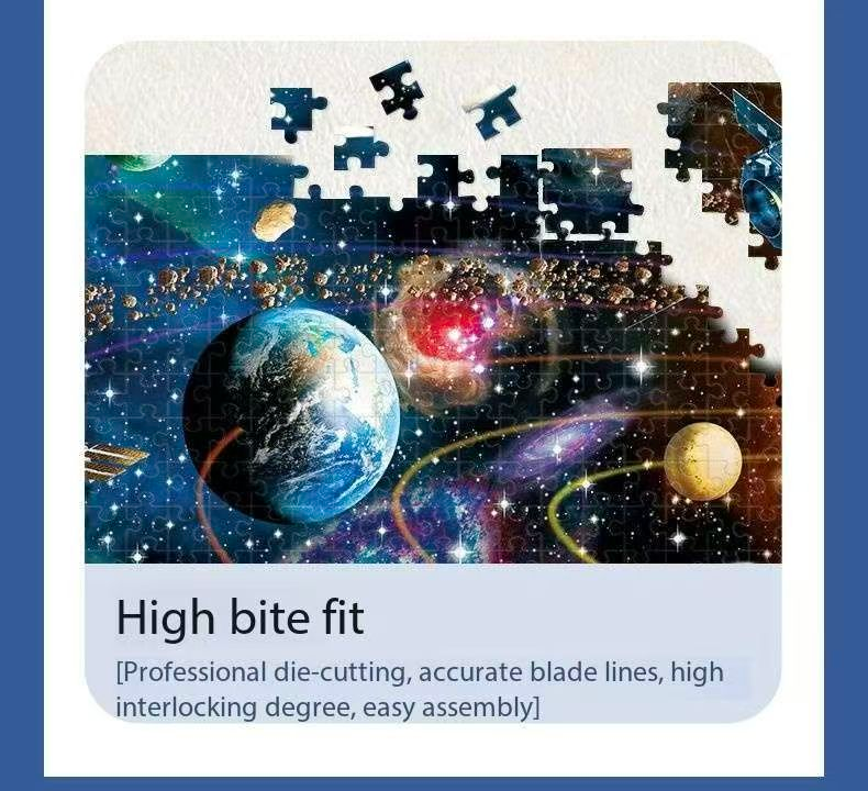 2 PCS 1000 Piece Jigsaw Puzzle for Adults - Animal & Landscape Art Design, Stress Relief Brain Game - Premium Quality Paper Puzzle for Teens Adults Ages 14+ 【Space+home】 - Image 3