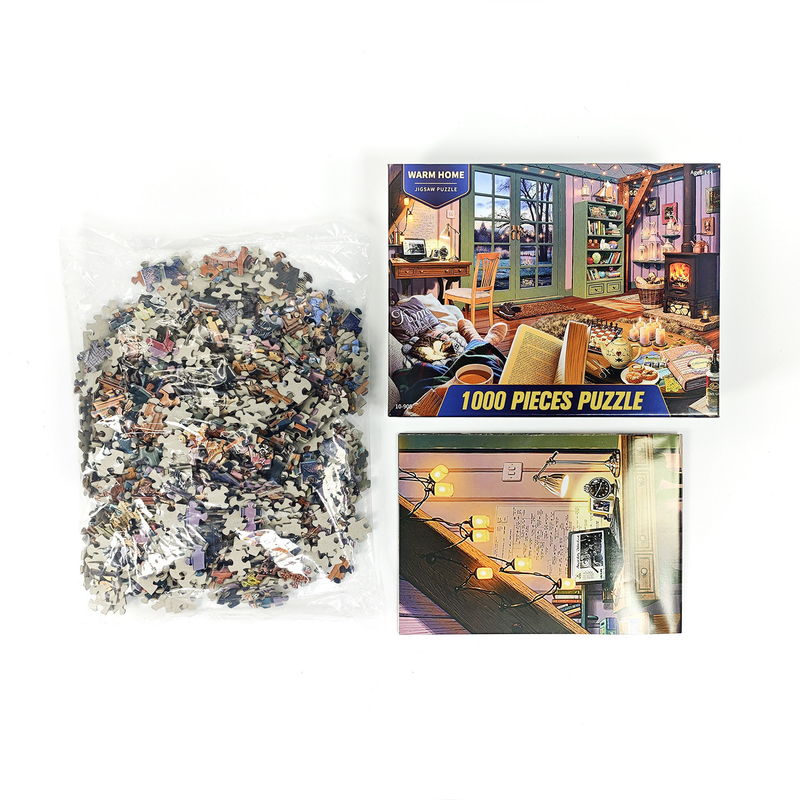 3 PCS 1000 Piece Jigsaw Puzzle for Adults - Animal & Landscape Art Design, Stress Relief Brain Game - Premium Quality Paper Puzzle for Teens Adults Ages 14+ 【Space+home+lake】 - Image 5