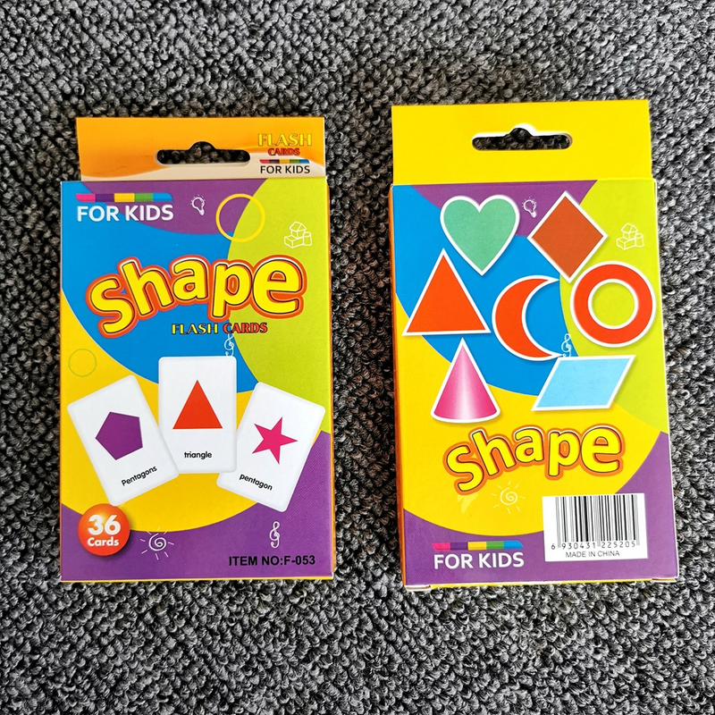 4-Set Kids Flash Cards: Animals, Shapes, Colors, Time - Image 4