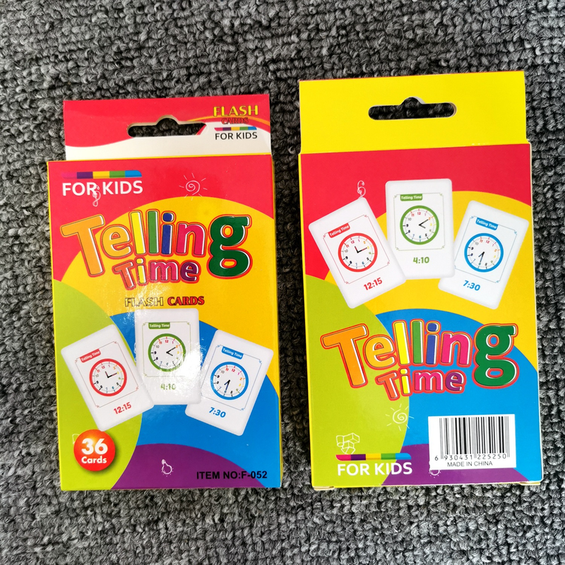 4-Set Kids Flash Cards: Animals, Shapes, Colors, Time - Image 5