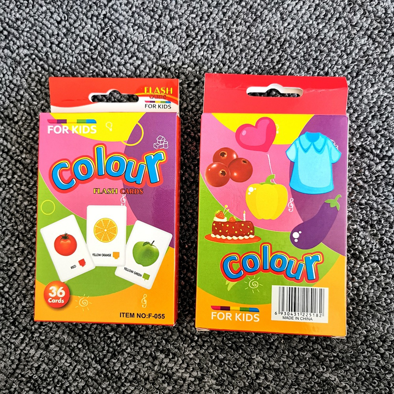 4-Set Kids Flash Cards: Vegetables, Fruits, Colors, Body Parts - Image 5