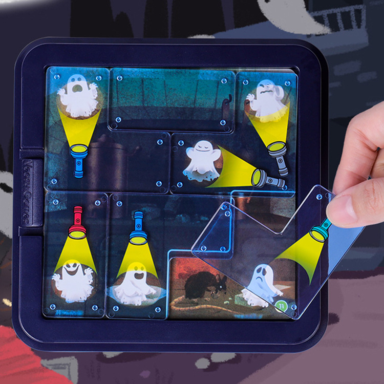 Ghost Catcher Puzzle Game 60 Challenges Logic Brain Teaser Parent-Child Interactive Board Game Concentration Training Plastic Material 4+ Years Educational Toy - Image 5