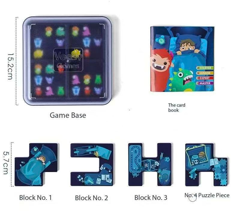 Monster Maze Puzzle Game 60 Challenges Logic Brain Teaser Parent-Child Interactive Board Game Concentration Training Plastic Material 4+ Years Educational Toy - Image 4