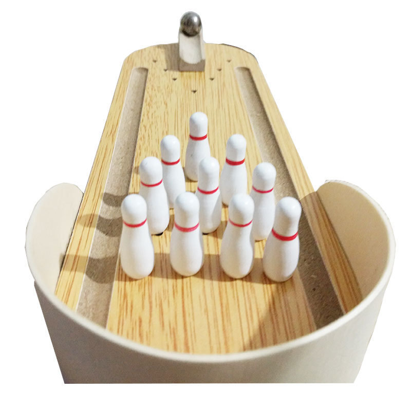Mini Tabletop Bowling Game Set - Desktop Interactive Parent-Child Toy with Metal Ball, Hand-Eye Coordination Training, 3-6 Years Educational Gift, Home Office Stress Relief Decor - Image 3