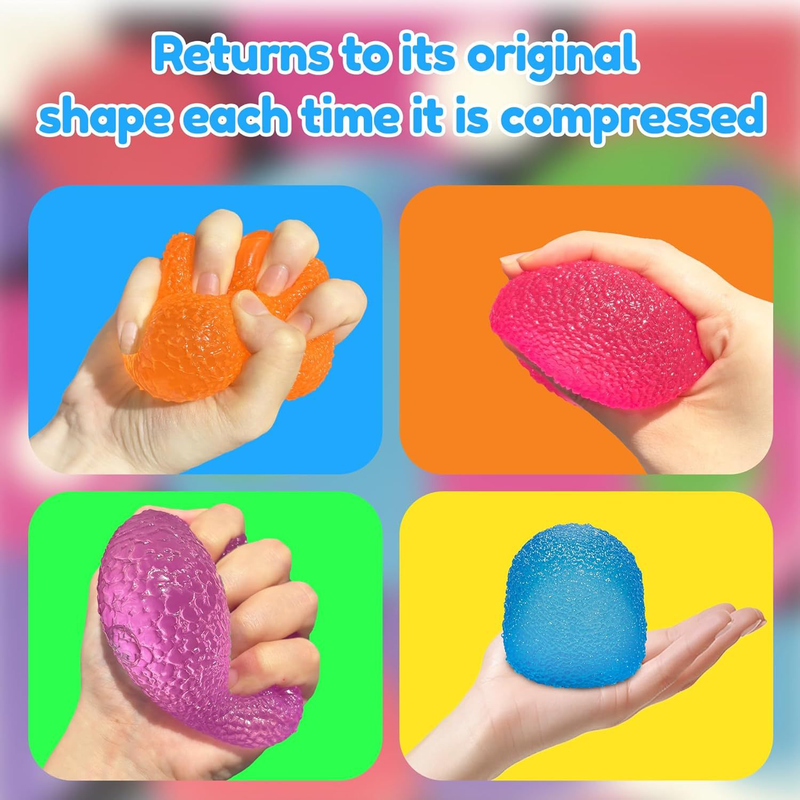 Blue Candy Gummy Bear Squishy Stress Relief Toy - Slow Rising Squeeze Fidget Toys for Kids, Soft TPR Sensory Toy for Anxiety Relief, Cute Kawaii Decompression Gift for Ages 3+ - Image 4