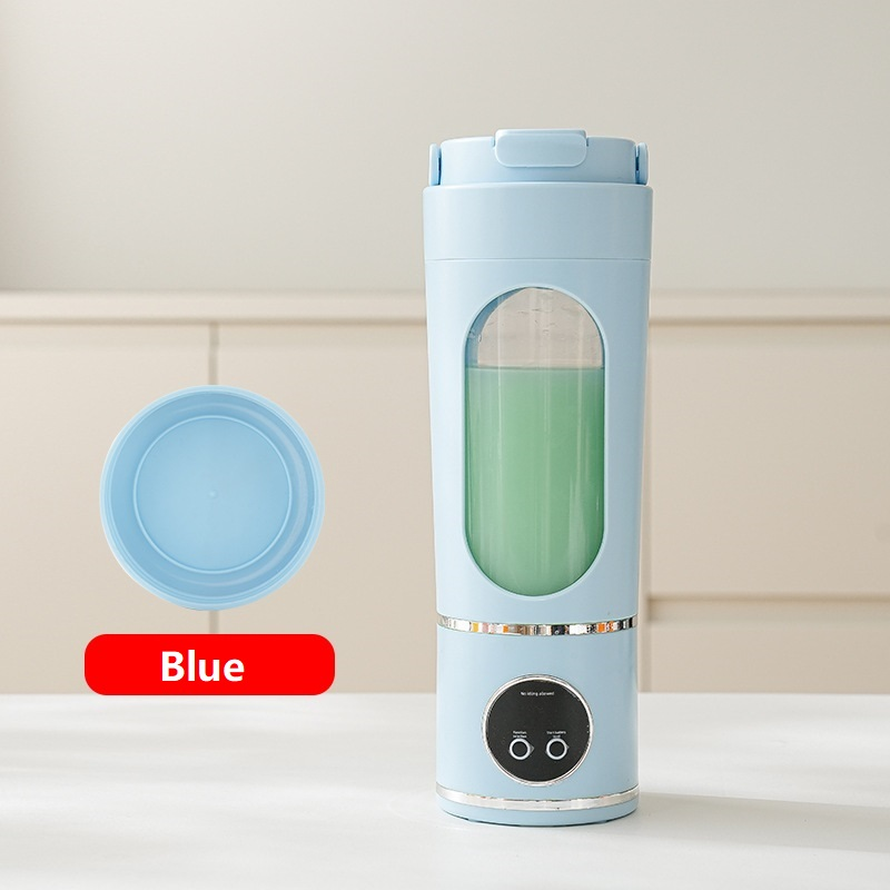 Blue 7.4V Portable Blender 700ml Wireless Juicer Cup - 12 Blade USB Rechargeable Smoothie Maker with LED Display - Personal Fruit Mixer with Safety Lock - BPA Free Travel Blender for Home Office Outdoor - Image 1