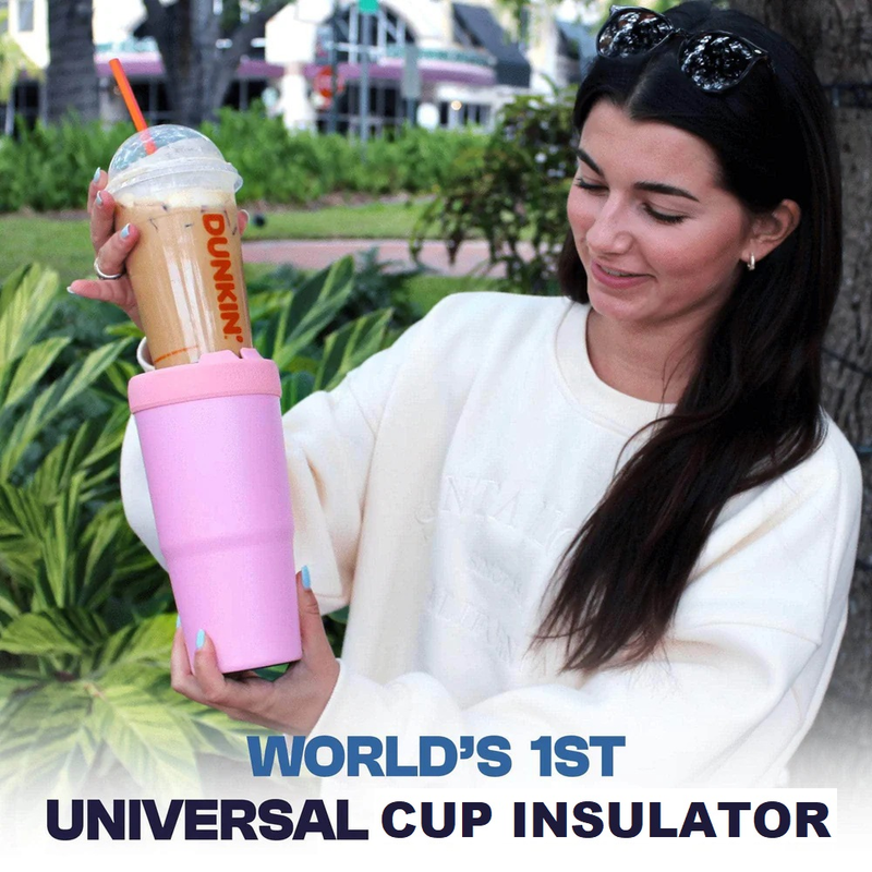2-piece Grey and Blue 30oz Stainless Steel Tumbler with Universal Cup Insulator - Double Wall Vacuum Insulated Coffee Cup, Cup Holder Friendly, Keeps Drinks Cold for 12 Hours - Image 3