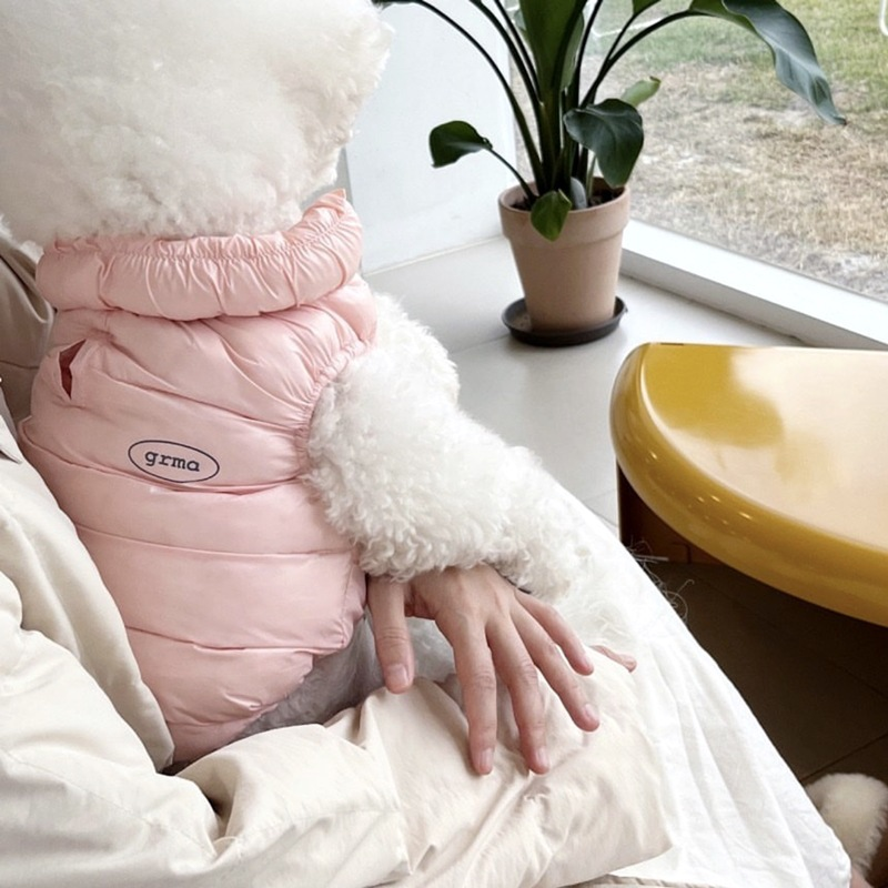 Pink XS size Dog Winter Coat Quilted Puffer Jacket - Warm Cotton Padded Vest for Small Dogs, High Collar Pet Clothes for Chihuahua Yorkie Poodle Bichon Schnauzer, Lightweight Cold Weather Dog Apparel with Elastic Cuffs - Image 1