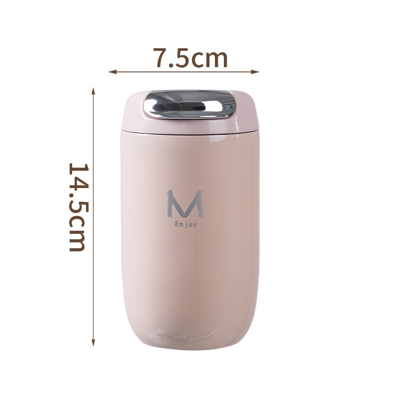 Pink Premium 316 Stainless Steel Coffee Tumbler - 350ml Vacuum Insulated Travel Mug with Sip Lid, Leak-Proof Egg Shape Design, Hot & Cold Beverage Cup for Office Commute Outdoor Gift - Image 1