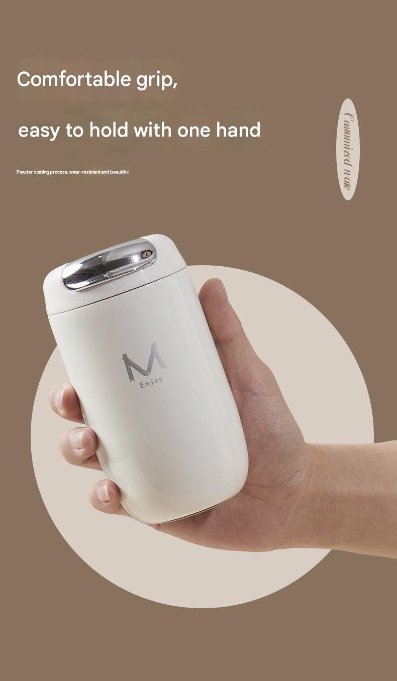 Green Premium 316 Stainless Steel Coffee Tumbler - 350ml Vacuum Insulated Travel Mug with Sip Lid, Leak-Proof Egg Shape Design, Hot & Cold Beverage Cup for Office Commute Outdoor Gift - Image 3