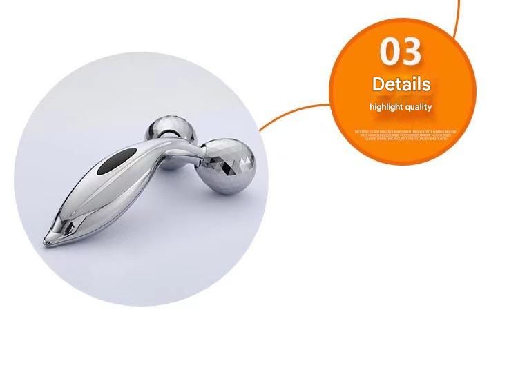 Aureate 3D Face Roller Massager V-Shaped Lifting Tool - Double Ball Facial Massage Device for Skin Tightening Wrinkle Reduction Jawline Contouring Beauty Care - Image 4