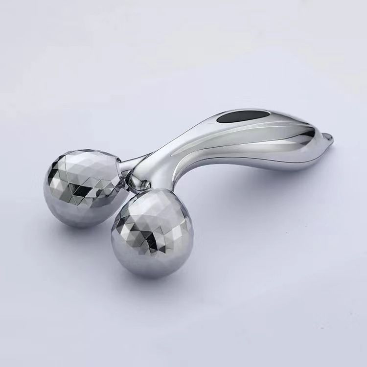 Aureate 3D Face Roller Massager V-Shaped Lifting Tool - Double Ball Facial Massage Device for Skin Tightening Wrinkle Reduction Jawline Contouring Beauty Care - Image 5