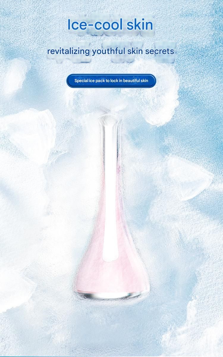 White Flat-Surface Ice  Cold Therapy Facial Tool - Mini Ice Hammer Cryo Stick for Pore Shrinking Skin Soothing Sunburn Relief - Reusable ABS+PC Cooling Massager - Image 5