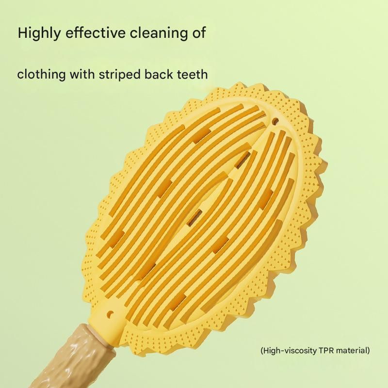 2-piece Green and Yellow Pet Durian Massage Grooming Brush - TPR Double-Sided Deshedding Comb for Cats Dogs - Gentle Pet SPA Grooming Tool - Image 4