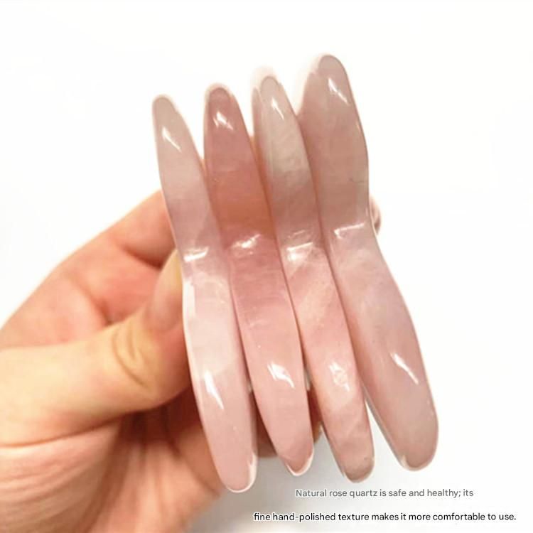 2-piece White Natural   Gua Sha Facial Tool - Hand-Polished Stone Massage Board for Face and Neck, Cooling Skincare Ritual, Easy Daily Use, Gift Ready - Image 5