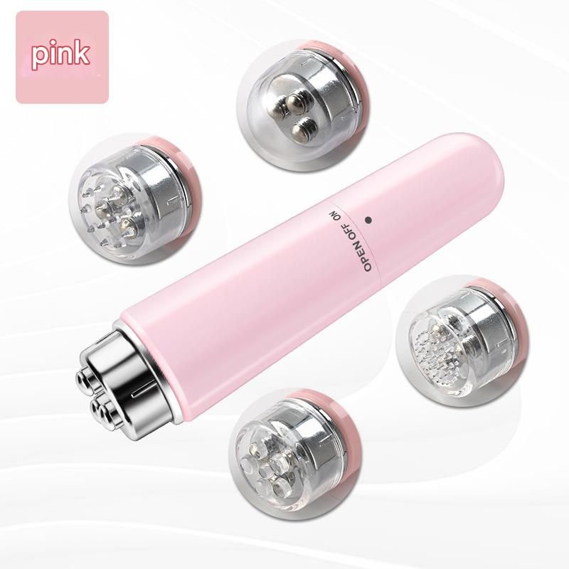 Pink Electric Eye Massager Pen - Vibration Massage Wand for Eye Area, Face, and Neck - Battery Operated Skincare Tool（Batteries not included）, Compact Daily Use, Gift Ready - Image 1