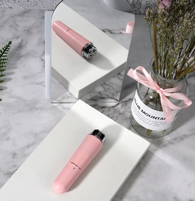 Pink Electric Eye Massager Pen - Vibration Massage Wand for Eye Area, Face, and Neck - Battery Operated Skincare Tool（Batteries not included）, Compact Daily Use, Gift Ready - Image 3