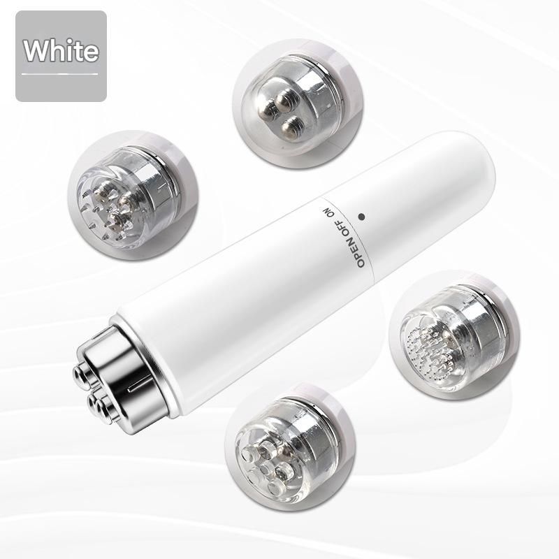 White Electric Eye Massager Pen - Vibration Massage Wand for Eye Area, Face, and Neck - Battery Operated Skincare Tool（Batteries not included）, Compact Daily Use, Gift Ready - Image 1