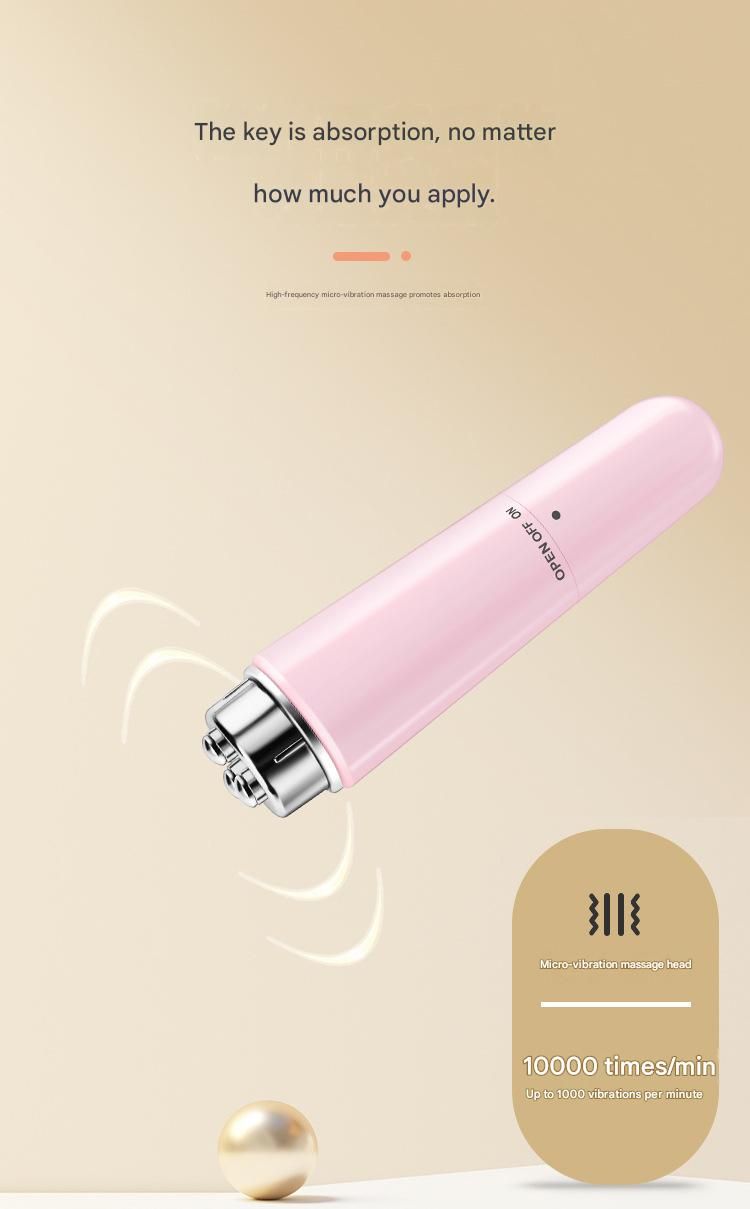 Black Electric Eye Massager Pen - Vibration Massage Wand for Eye Area, Face, and Neck - Battery Operated Skincare Tool（Batteries not included）, Compact Daily Use, Gift Ready - Image 7