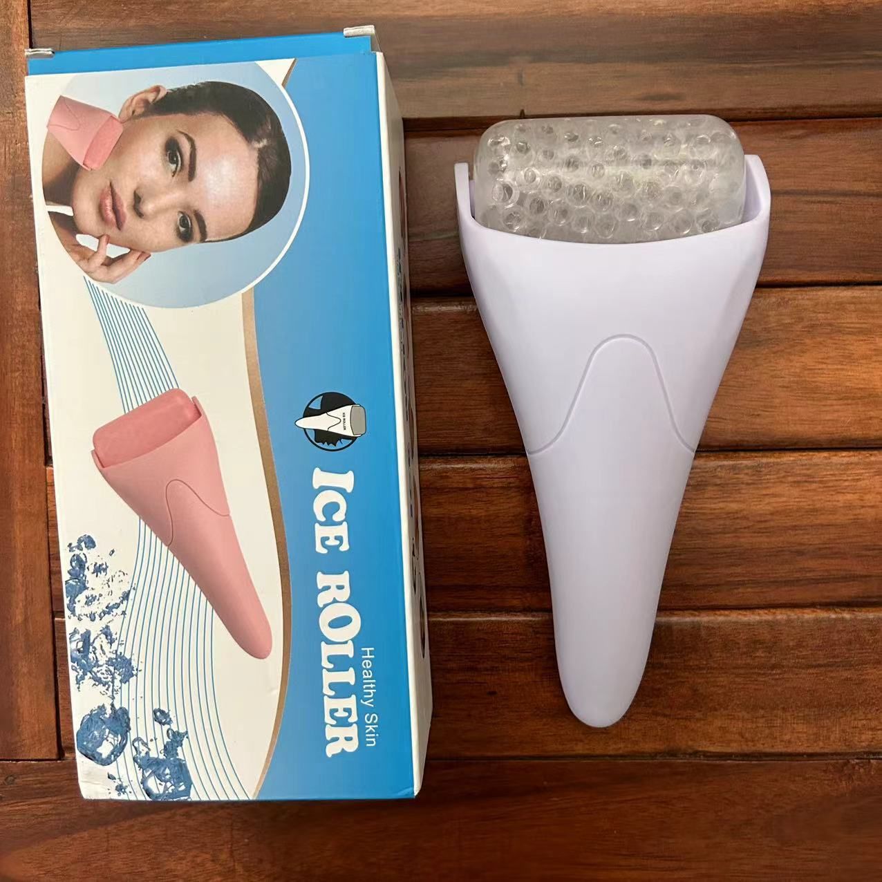 Light Purple Face Ice Roller with Gel Cooling Head- Reusable PP and Gel Cold Massage Tool for De-Puffing, Soothing, and Refreshing Skin, Easy to Freeze, Comfortable Grip, Daily Skincare Essential - Image 1