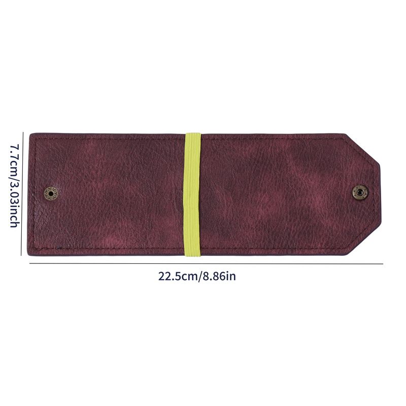 Purple Cash Wrap Wallet - Compact Snap Closure Card and Bill Holder, Slim Design for Quick Access, Lightweight Everyday Carry, Unisex Travel Friendly Accessory - Image 1