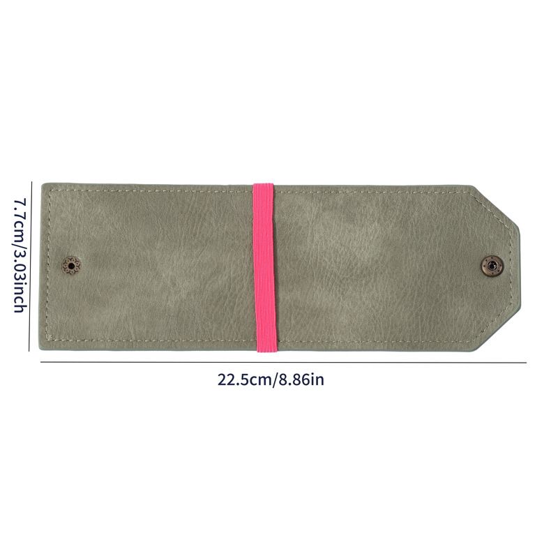 Green Cash Wrap Wallet - Compact Snap Closure Card and Bill Holder, Slim Design for Quick Access, Lightweight Everyday Carry, Unisex Travel Friendly Accessory - Image 1