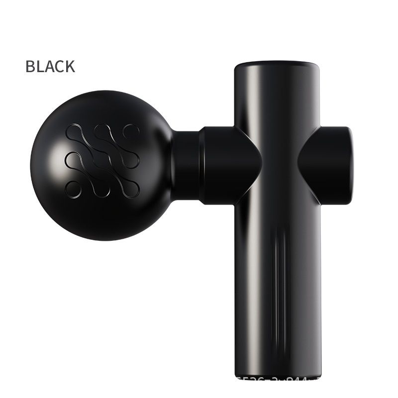 Black Mini Massage Gun - Pocket-Sized Deep Tissue Percussion Massager with 4 Speeds, 7mm Amplitude, 12KG Force, USB-C Rechargeable - Ultra Quiet, 68.7g Lightweight for Muscle Recovery, Travel, Office - Image 1