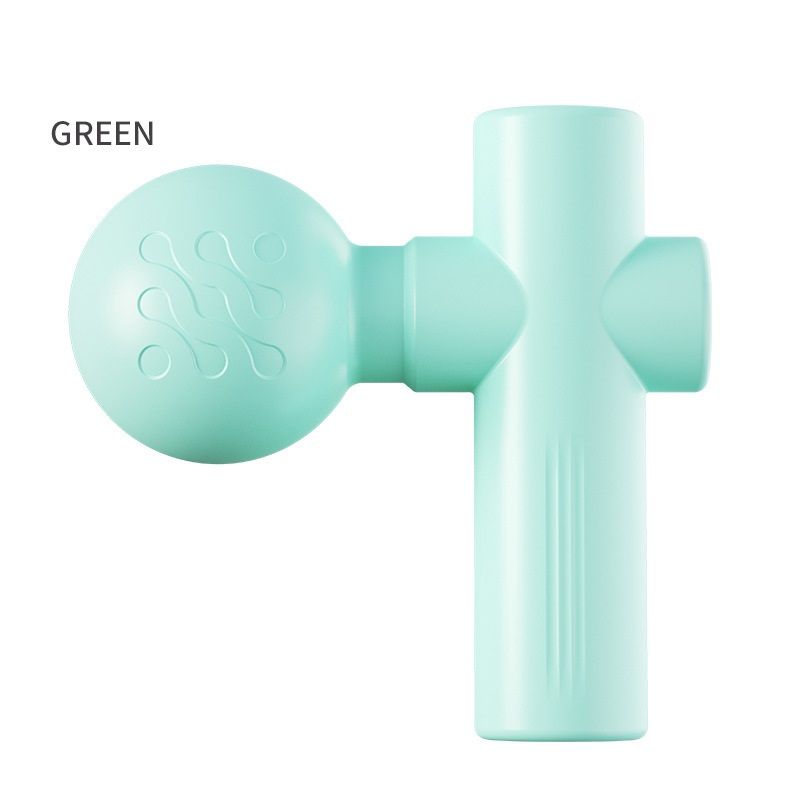 Green Mini Massage Gun - Pocket-Sized Deep Tissue Percussion Massager with 4 Speeds, 7mm Amplitude, 12KG Force, USB-C Rechargeable - Ultra Quiet, 68.7g Lightweight for Muscle Recovery, Travel, Office - Image 1