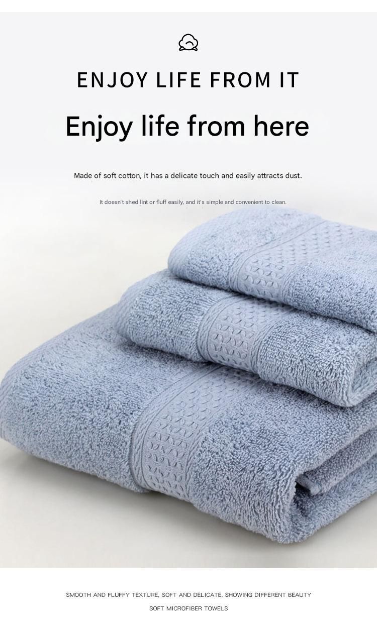 3-Piece Emerald green Towel Set - Soft Absorbent Bath, Hand & Face Towels with Jacquard Weave, Gift Set for Home, Hotel, or Gifting - Durable, Low-Lint, Machine Washable - Image 8