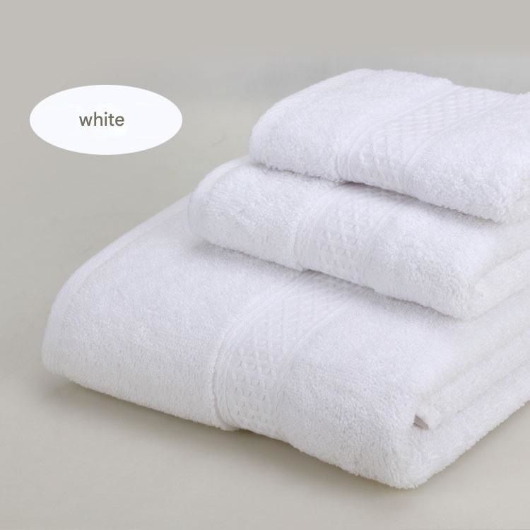 3-Piece White Towel Set - Soft Absorbent Bath, Hand & Face Towels with Jacquard Weave, Gift Set for Home, Hotel, or Gifting - Durable, Low-Lint, Machine Washable - Image 1