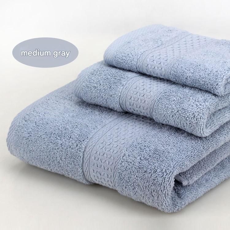 3-Piece Medium Gray Towel Set - Soft Absorbent Bath, Hand & Face Towels with Jacquard Weave, Gift Set for Home, Hotel, or Gifting - Durable, Low-Lint, Machine Washable - Image 1