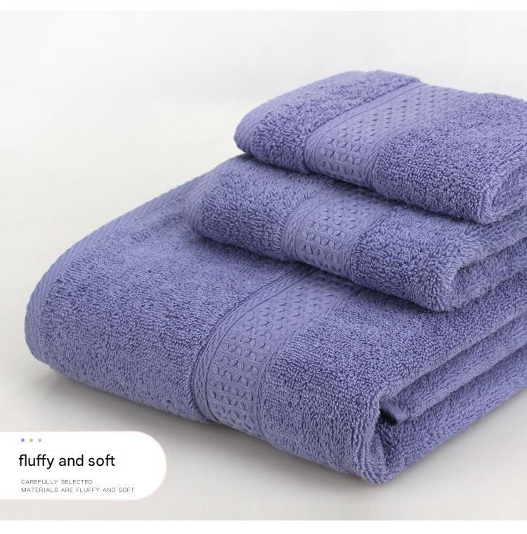 3-Piece Medium Gray Towel Set - Soft Absorbent Bath, Hand & Face Towels with Jacquard Weave, Gift Set for Home, Hotel, or Gifting - Durable, Low-Lint, Machine Washable - Image 4
