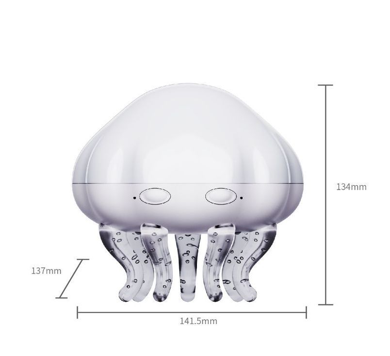 Jellyfish Ocean Wave Projector Night Light - USB Powered , 2 Timer Settings, Dual Mode Projection and Night Light, Romantic Bedroom Decor, Kids Gift - Image 1