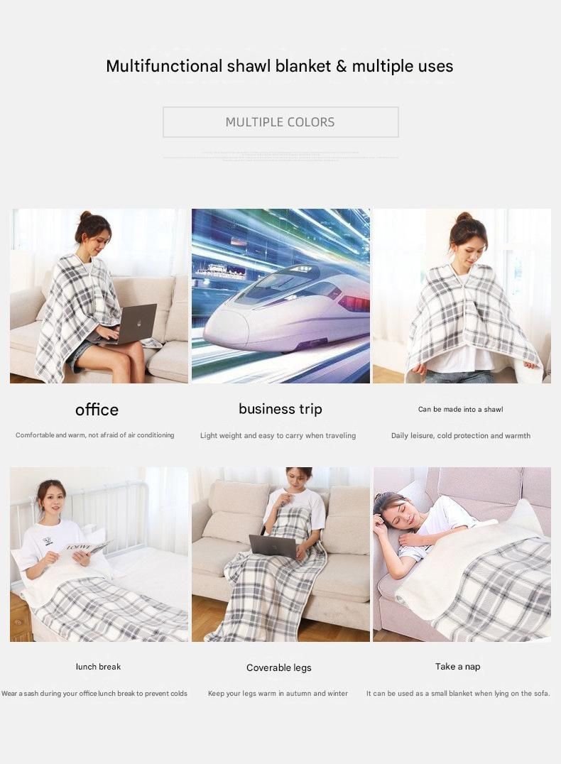 Blue and Pink 80*130cm Japanese-Style shawl blanket Ultra-Soft Blanket - Thick Polyester Throw for Sofa, Bed, Office,  Cozy Nap Blanket for Winter & All Seasons - Image 4