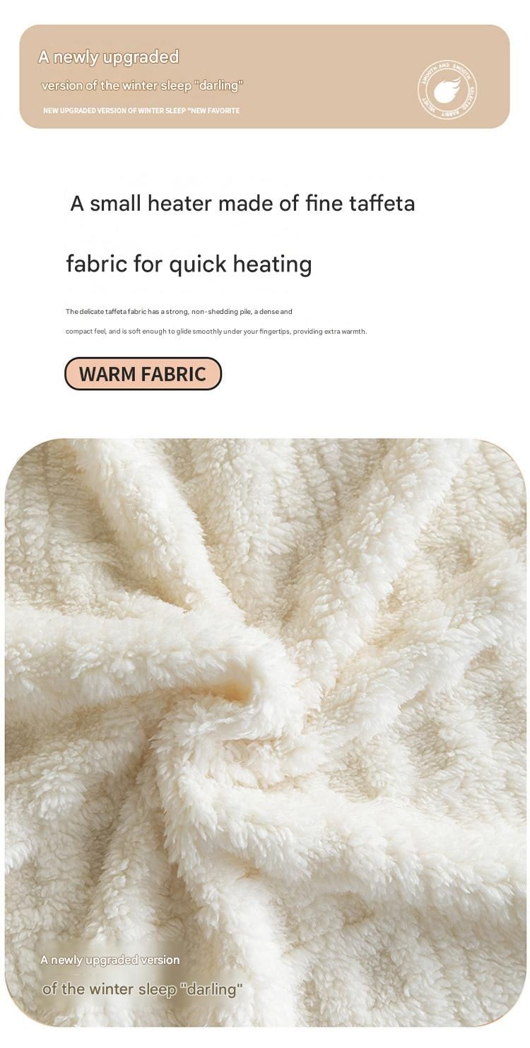 Green 100*150cm Thickened Double-Sided Plush Waffle Weave Throw Blanket - Anti-Static Taffeta Velvet & Flannel Fleece - Warm, Soft, Non-Shedding Blanket for Winter, Sofa, Bed & Office - Image 2