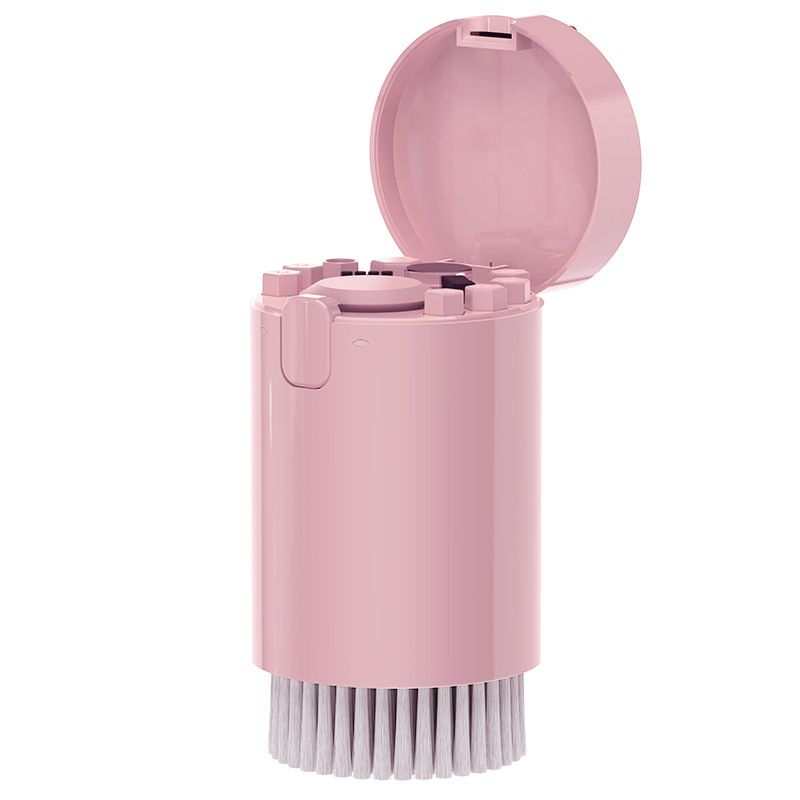 Pink 20-in-1 Multi-Purpose Cleaning Kit - Ergonomic ABS Handle with Dust Blower, Keyboard Cleaner & Screen Wipes - Compact Storage for Tech & Home Maintenance - Image 1