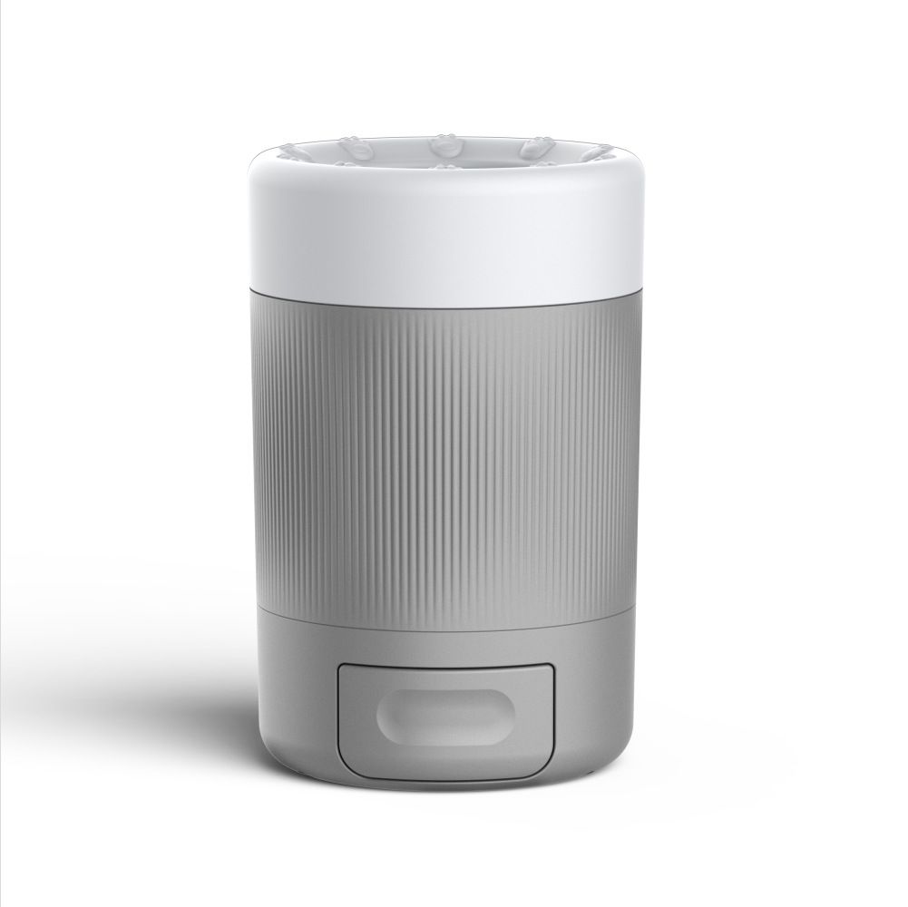 Grey Pet Paw Cleaner Cup - Portable Dog Foot Washer with Soft Silicone Bristles - Easy Clean, Detachable Design for Small to Medium Dogs & Cats - Image 1