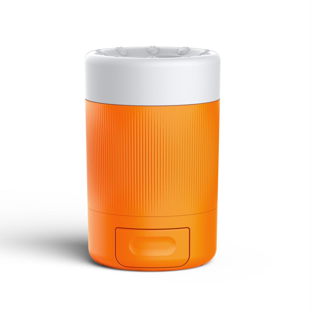Orange Pet Paw Cleaner Cup - Portable Dog Foot Washer with Soft Silicone Bristles - Easy Clean, Detachable Design for Small to Medium Dogs & Cats - Image 1