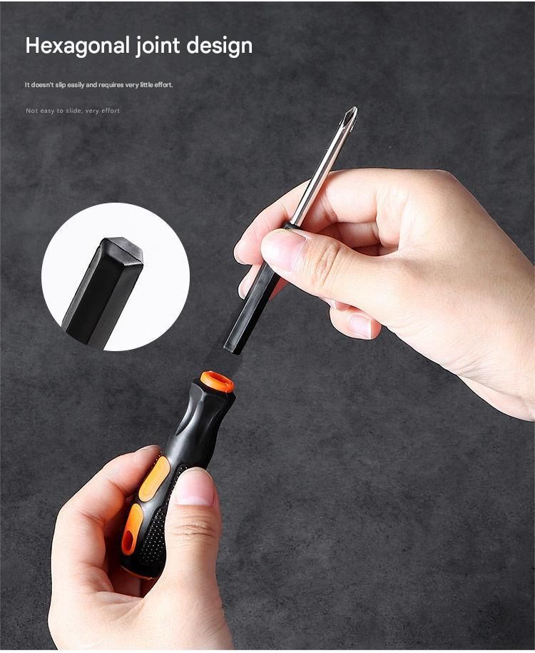 8-in-1 Black and Orange Multi-Bit Screwdriver Set - Compact Precision Tool Kit with Phillips and Slotted Bits - Ergonomic Handle, Hex Shank Design, Portable Storage Base,Chrome vanadium steel - Ideal for Electronics, PC, Appliances, and DIY Repairs - Image 5