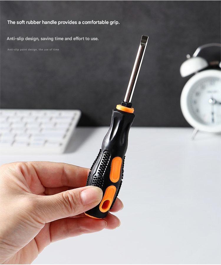 8-in-1 Black and Orange Multi-Bit Screwdriver Set - Compact Precision Tool Kit with Phillips and Slotted Bits - Ergonomic Handle, Hex Shank Design, Portable Storage Base,Chrome vanadium steel - Ideal for Electronics, PC, Appliances, and DIY Repairs - Image 6