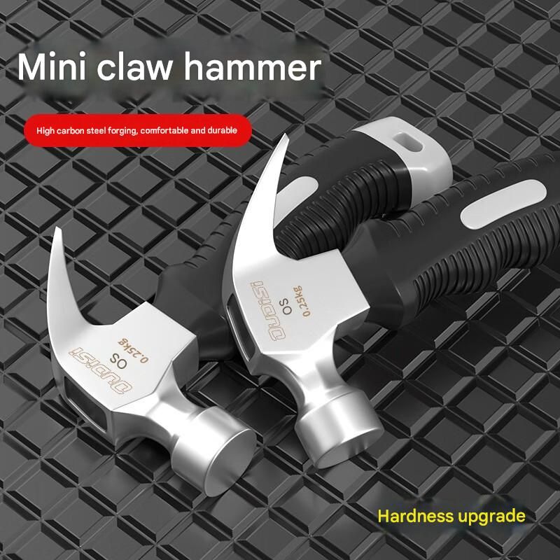 2-piece  Mini Claw Hammer and  One 6-inch flathead screwdriver — Chrome Vanadium Steel Bit, Ergonomic Non-Slip Handle — Ideal for Automotive Repair, Machinery Maintenance, Furniture Assembly, and Home DIY Projects - Image 4