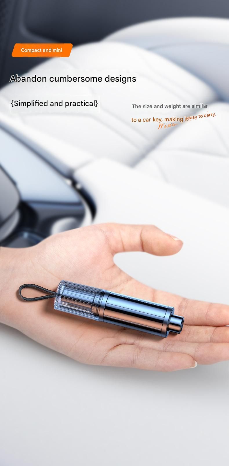 Red 2-in-1 Car Window Breaker and Seatbelt Cutter - Tungsten Steel Tip, Compact Emergency Escape Tool for Vehicle Safety, Portable Survival Hammer - Image 7