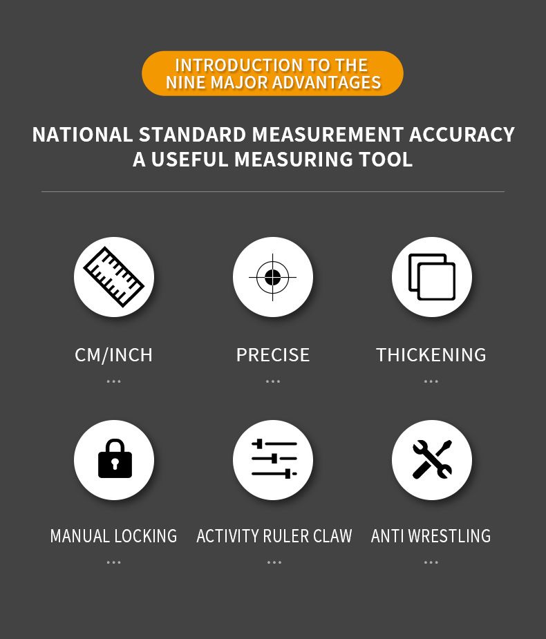 7.5M Heavy Duty Steel Tape Measure -  Metric & Imperial Dual Scale - High Carbon Steel Blade, Anti-Slip ABS+TPR Casing, Push-Button Lock, Wear-Resistant for Construction & DIY - Image 3