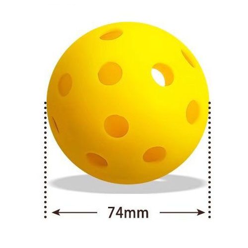 Blue Pickleball Balls Set - 6 Piece 40 Hole Outdoor Indoor Pickleball Match Balls - Image 3