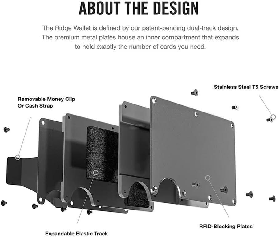 Red Slim RFID Blocking Aluminum Card Holder - Metal Wallet with Cash Strap Minimalist Card Case - Image 5